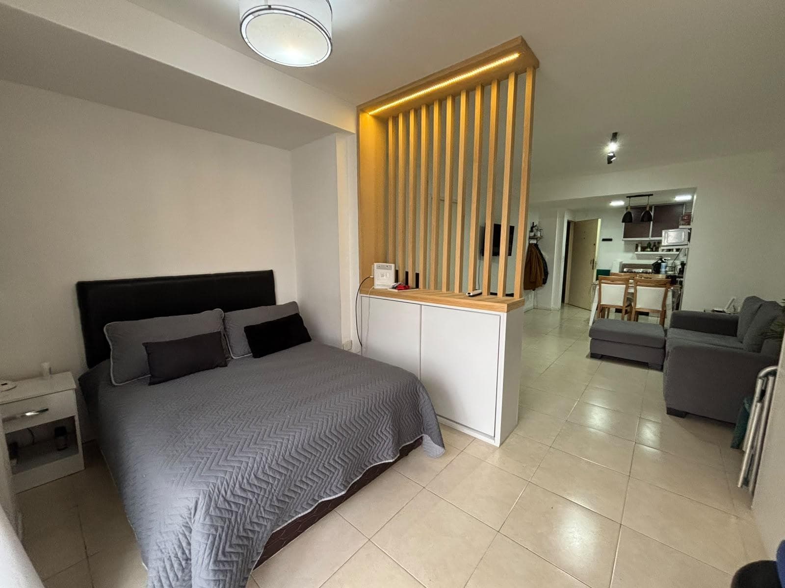 Spacious studio apartment with amenities