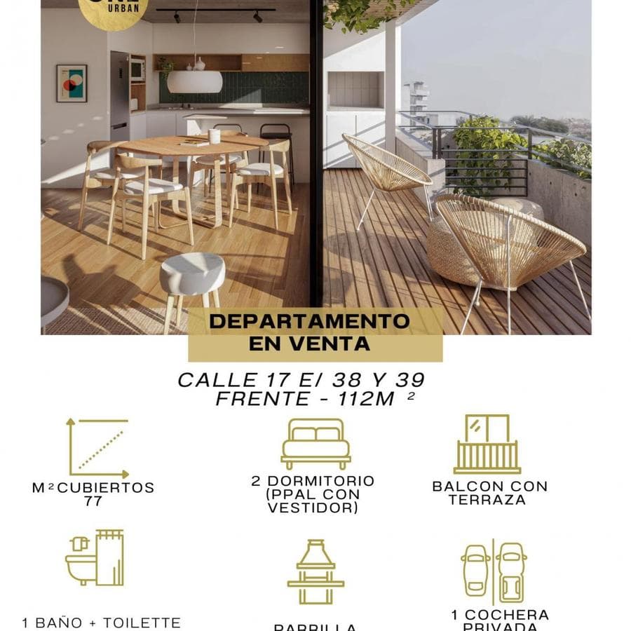 2-Bedroom Duplex Apartment for Sale in La Plata