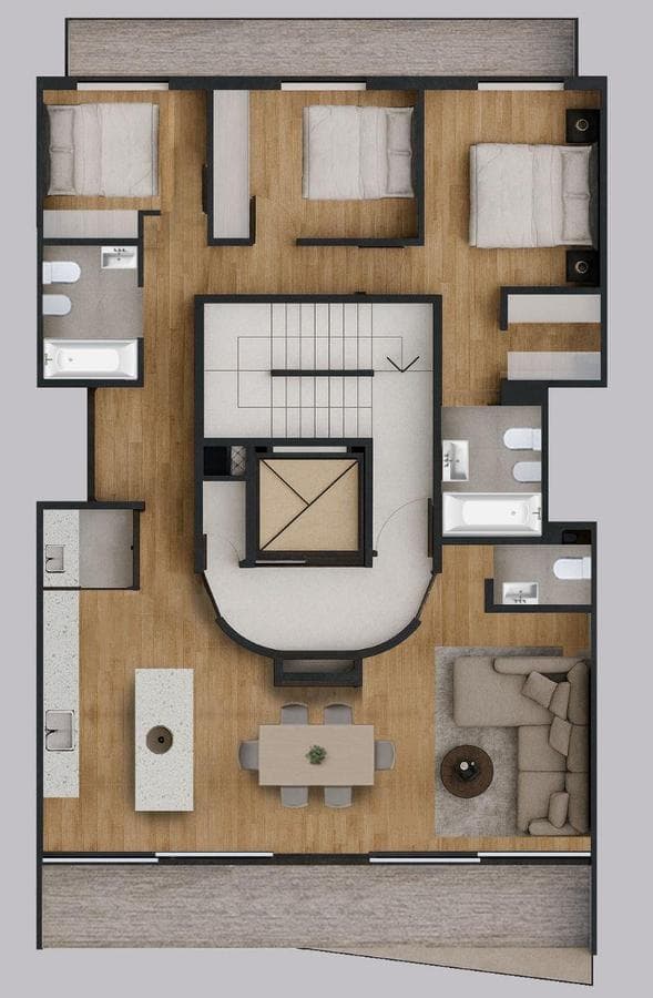130 m² 3-bedroom apartment for sale in La Plata