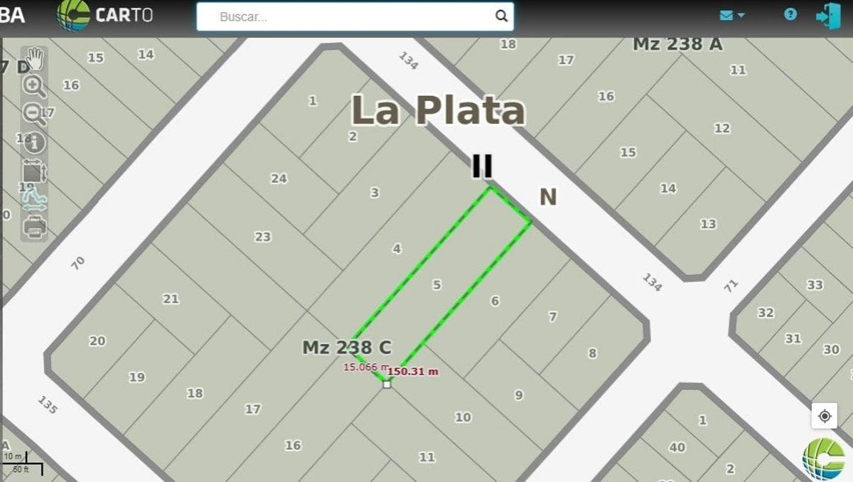 900 m² lot for sale in Los Hornos