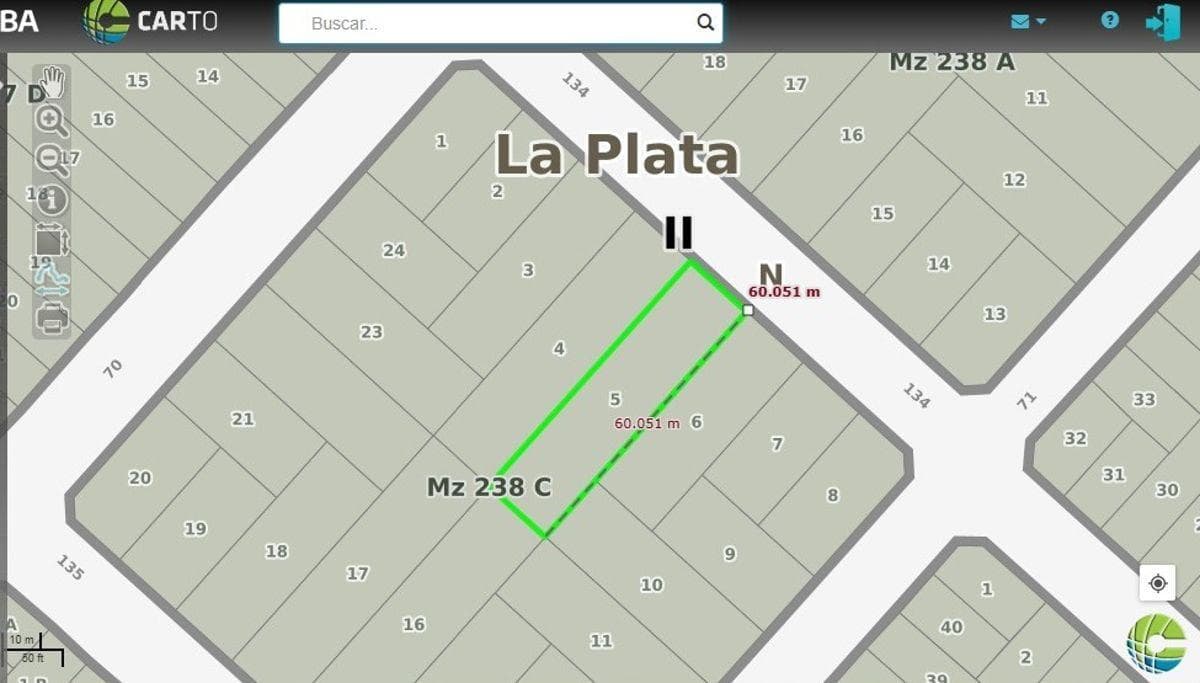 900 m² lot for sale in Los Hornos