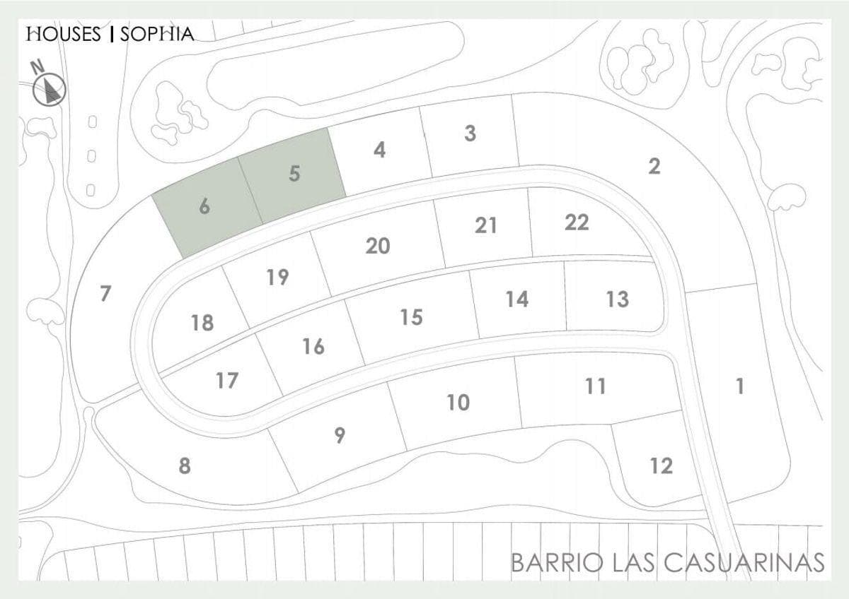 4-room duplex under construction in the Las Casuarinas neighborhood of Haras del Sur III, for sale