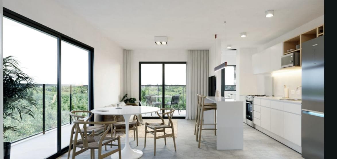 FOR SALE - 2-bedroom apartment under construction with a balcony and barbecue area—Lourdes, Rosario.