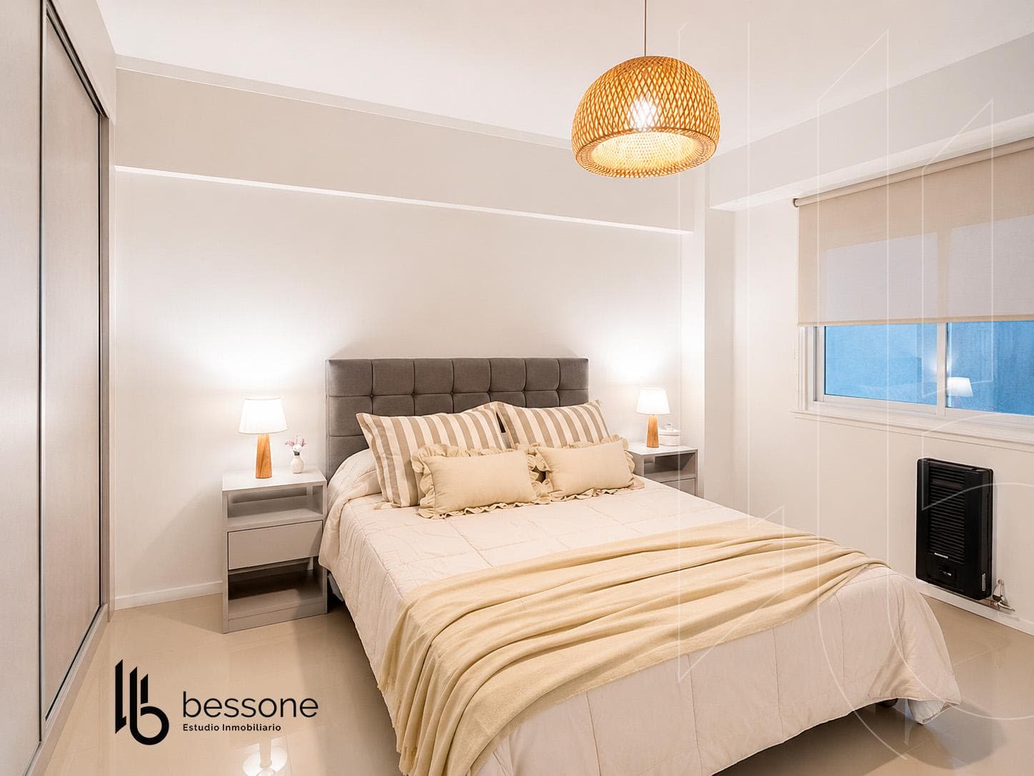 Refurbished, Furnished 2-Room Apartment with Separate Room and Ocean View