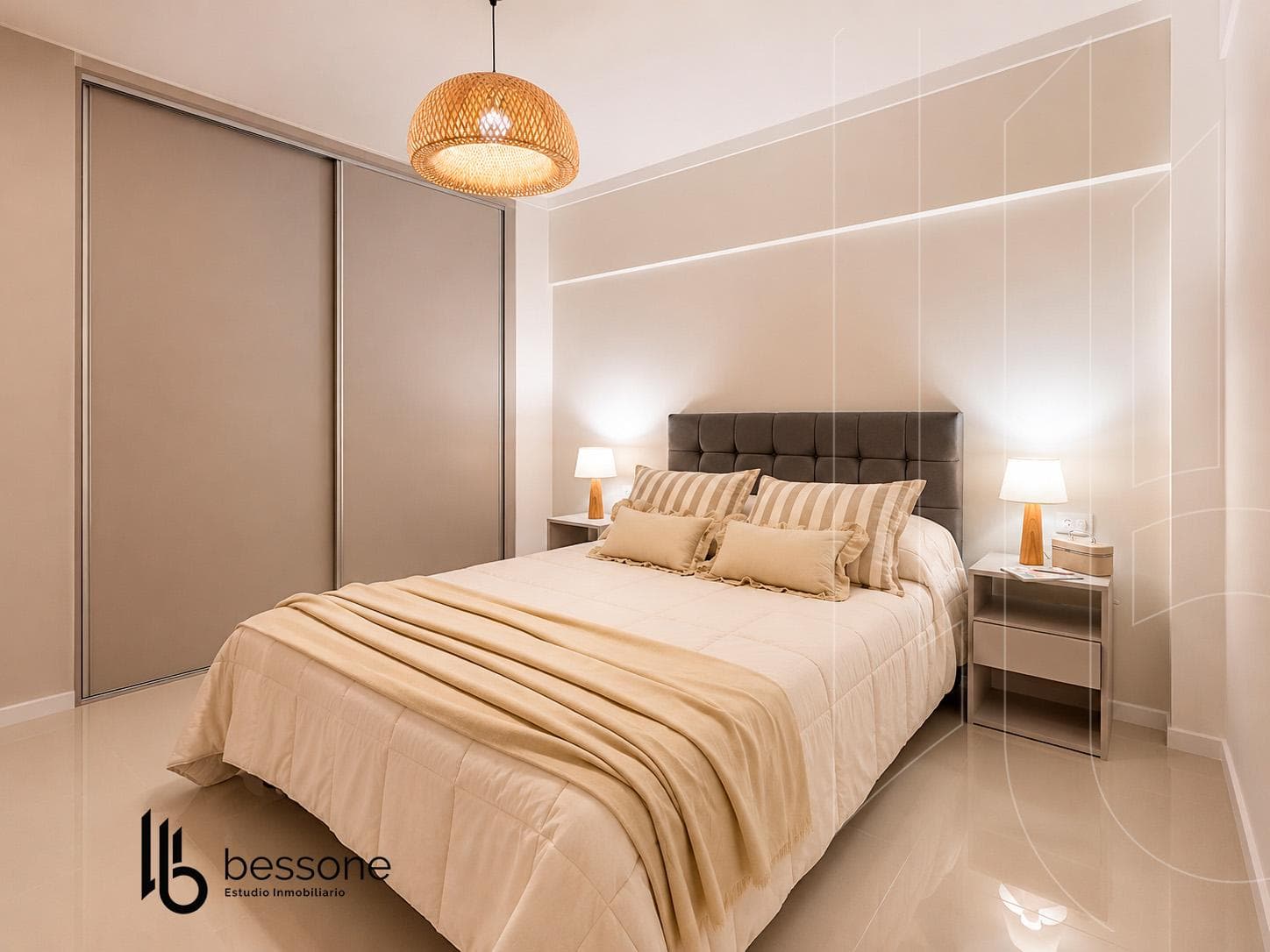 Refurbished, Furnished 2-Room Apartment with Separate Room and Ocean View