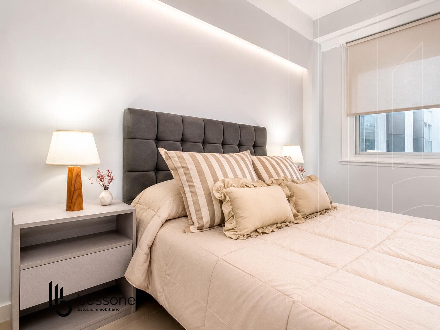 Refurbished, Furnished 2-Room Apartment with Separate Room and Ocean View