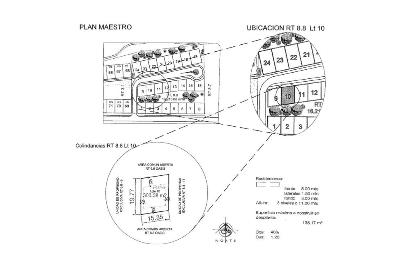 Land for Sale in Cancún in the Cancún Country Club Residential Community, 300.38 m2