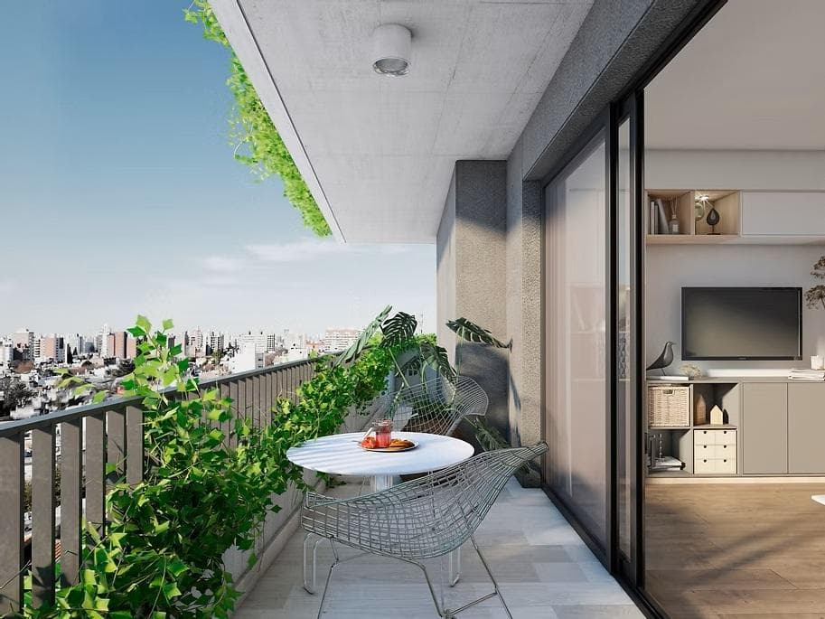 FOR SALE - 1-bedroom apartment under construction with a balcony. Terraz - Martin, Rosario.