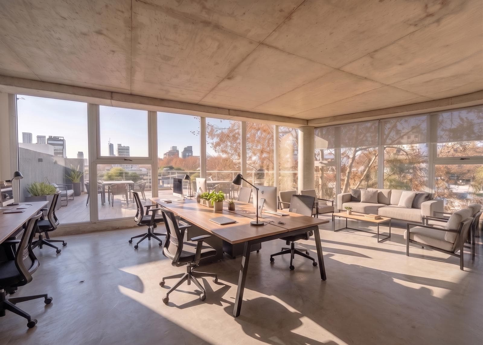Commercial office for sale with a courtyard and terrace, Villa Crespo Palermo.