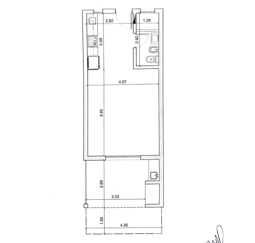 Brand-new studio apartment in Campus Village, Pilar