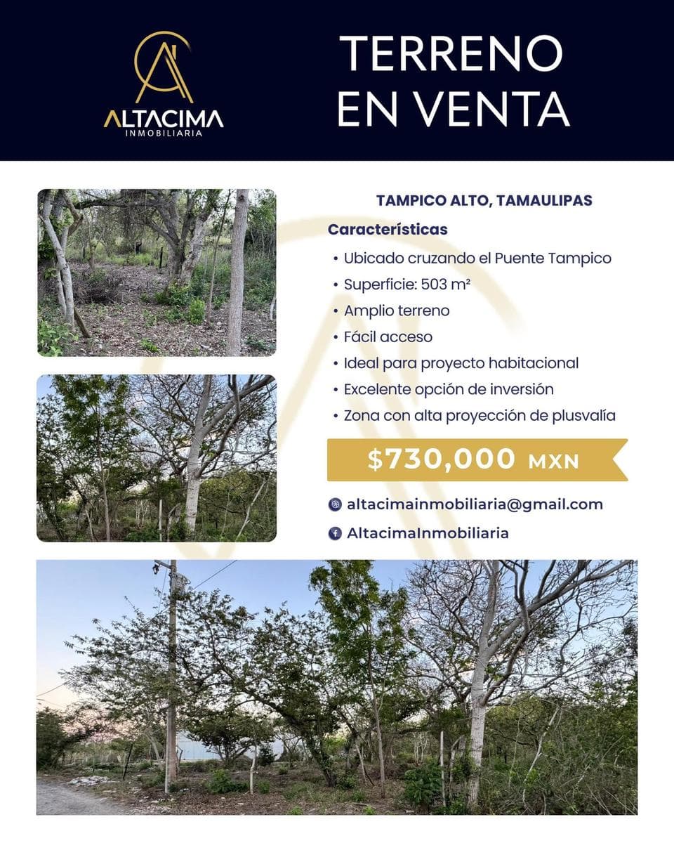 Lot in Tampico Alto Centro
