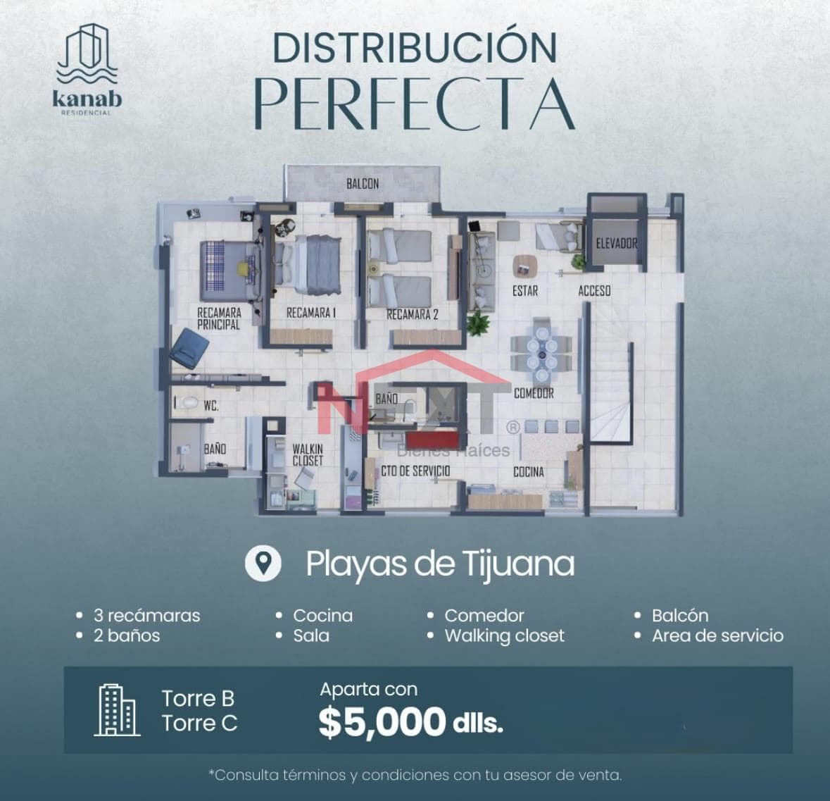 Ground-floor apartment in Kanab Residencial Playas de Tijuana