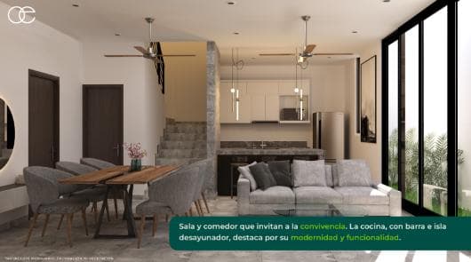 Townhouse north of Mérida, Cholul