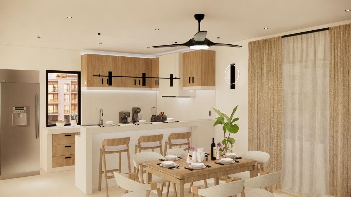 Apartments north of Mérida, a high-yield area