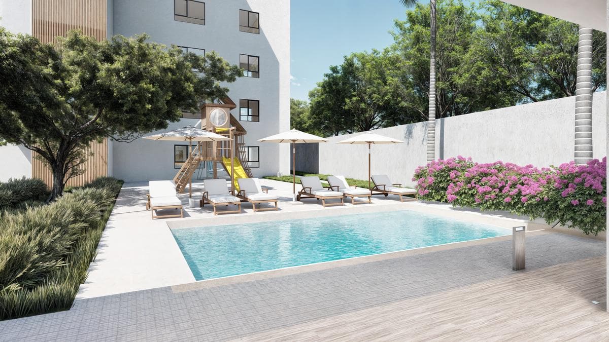 Apartments north of Mérida, a high-yield area