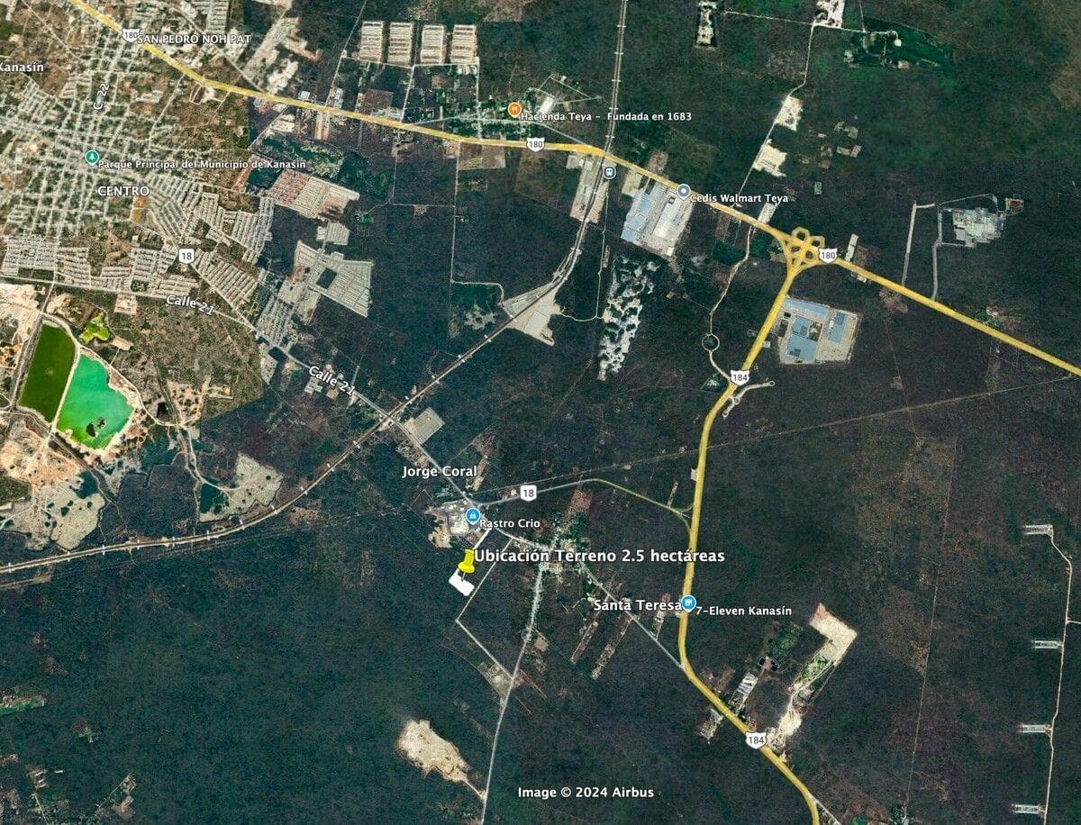 2.5-hectare plot of land for industrial use in Kanasin, Mérida