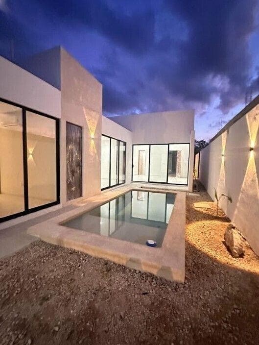 House north of Mérida, in Conkal, single-story with 3 bedrooms