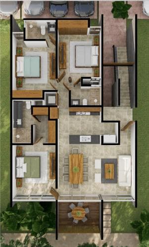Apartment north of Mérida, Xcanatún