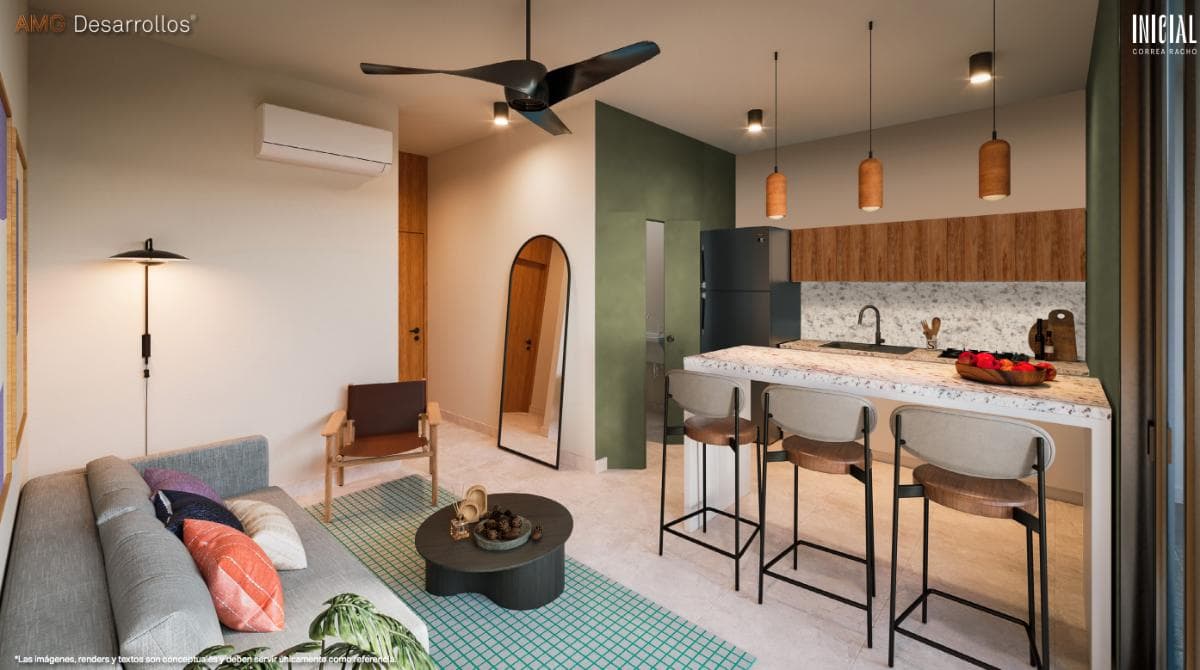 Two-bedroom apartment in Mérida, Mérida