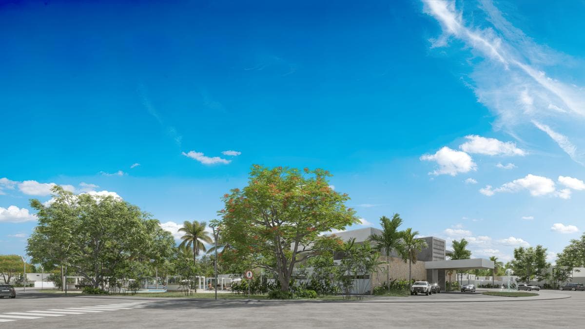 House in a gated community with amenities in Conkal, Mérida
