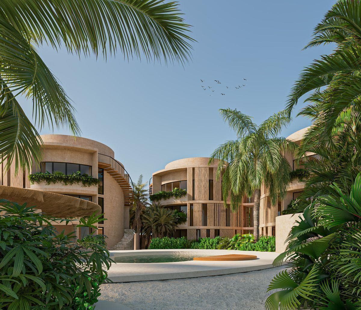 Beachfront Apartment for Sale in Mérida, Chicxulub, with Amenities
