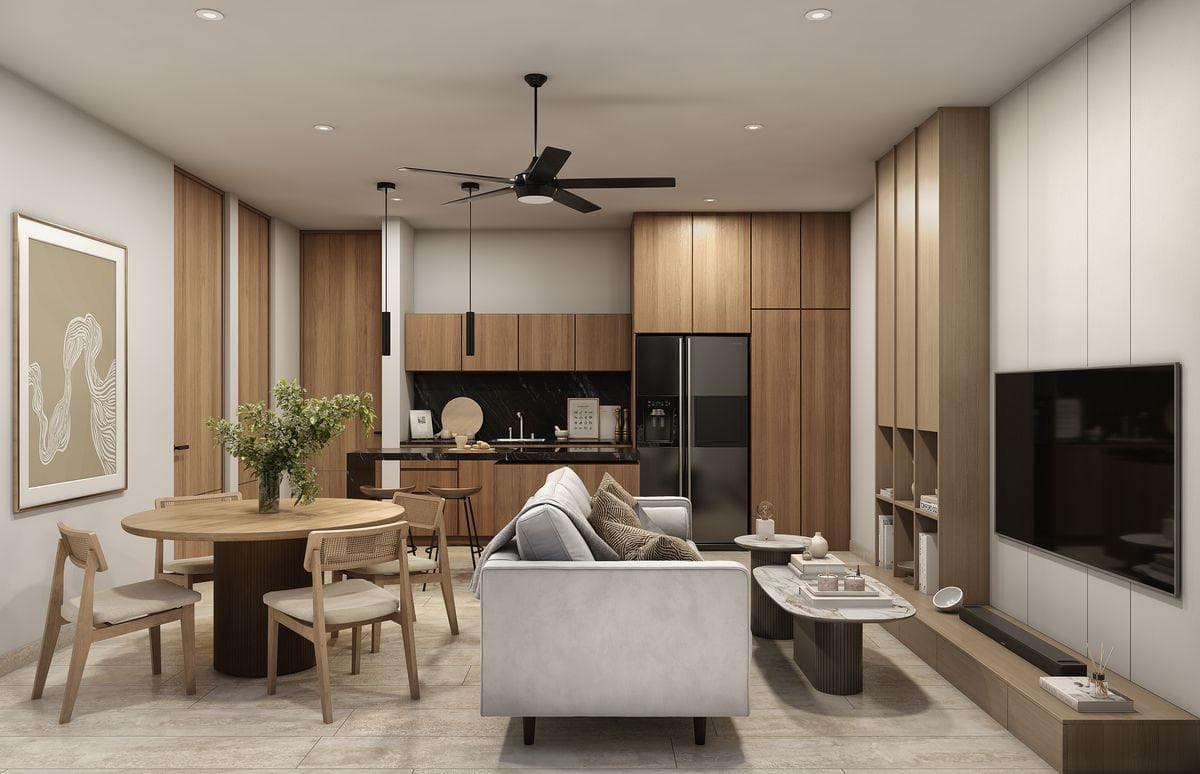 One-bedroom apartment for sale in Temozón Norte, Mérida