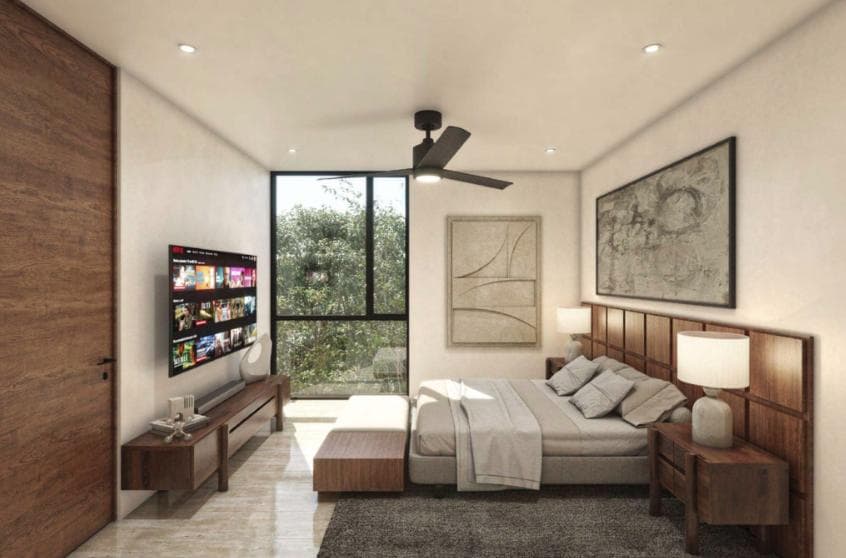 One-bedroom apartment in Mérida, Temozón Norte