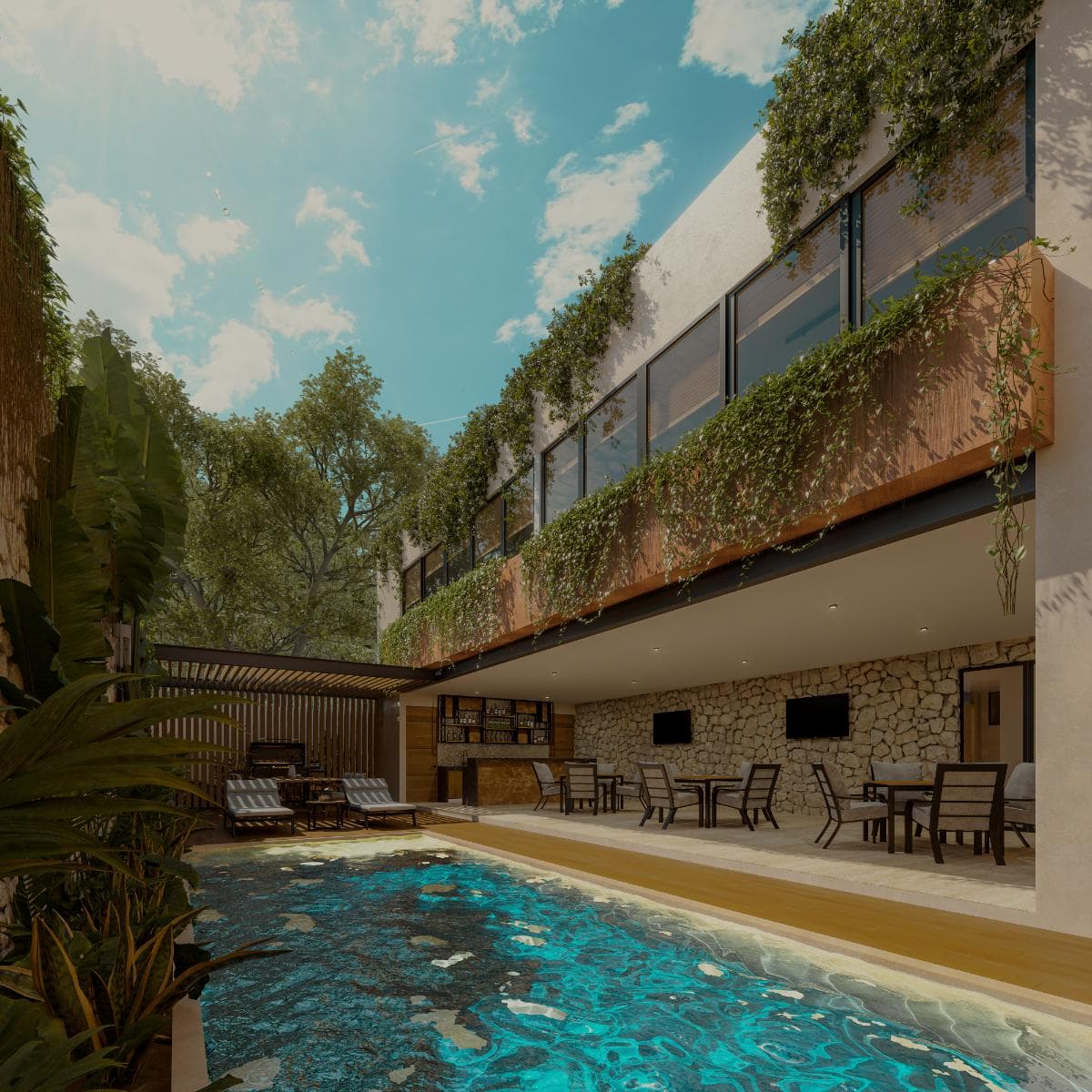 Furnished Apartment in Temozóin Norte, Mérida