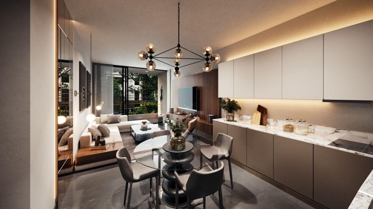 Apartment north of Mérida, Cholul