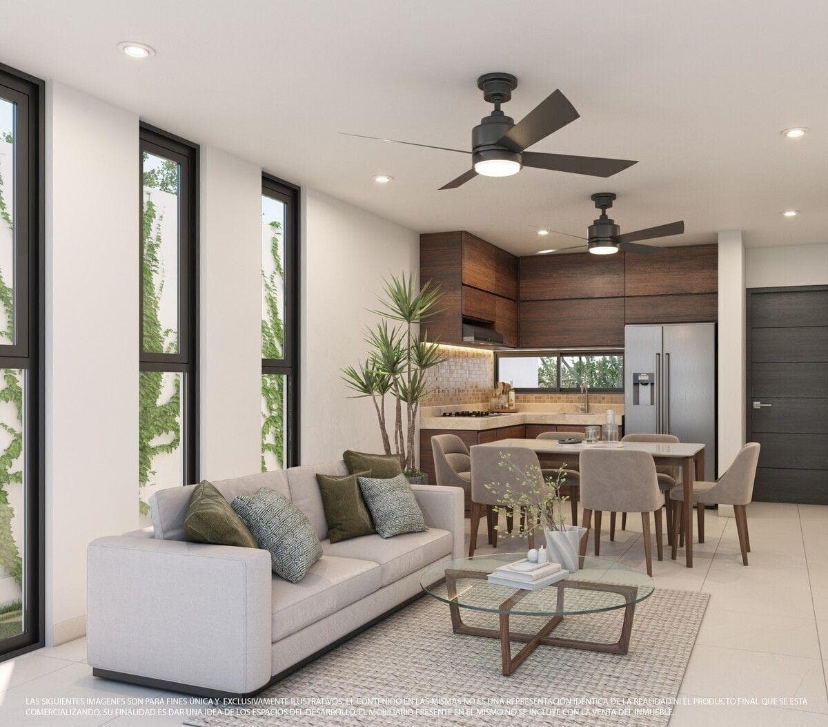 House in a gated community with amenities in Conkal, Mérida
