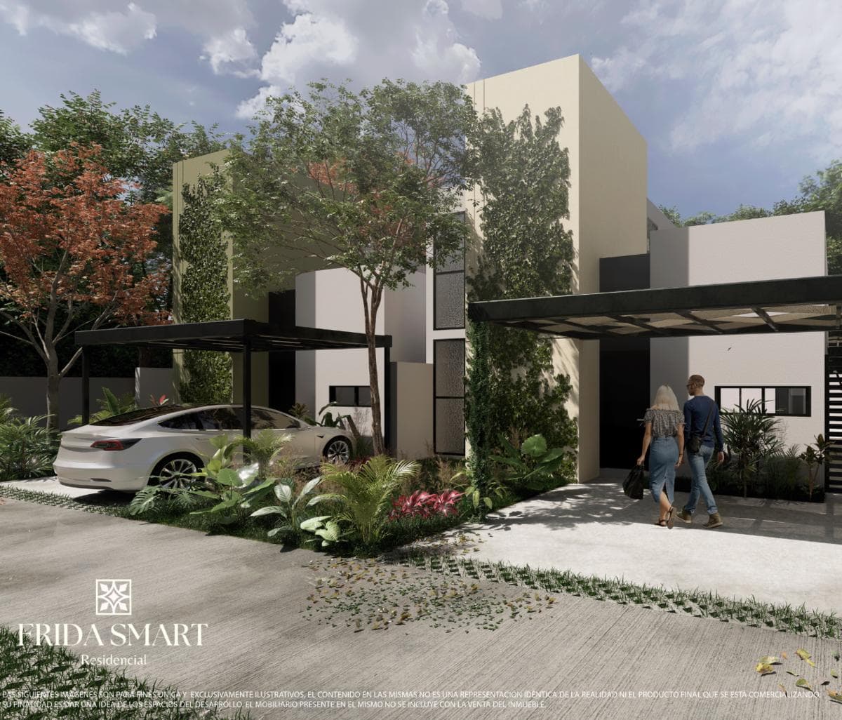 House in a gated community with amenities in Conkal, Mérida