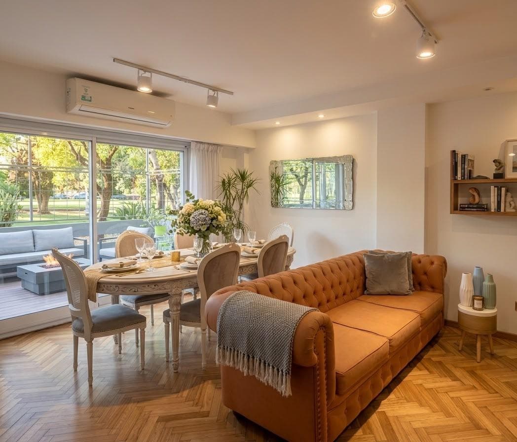2-bedroom renovated apartment for sale with a balcony facing the riverfront