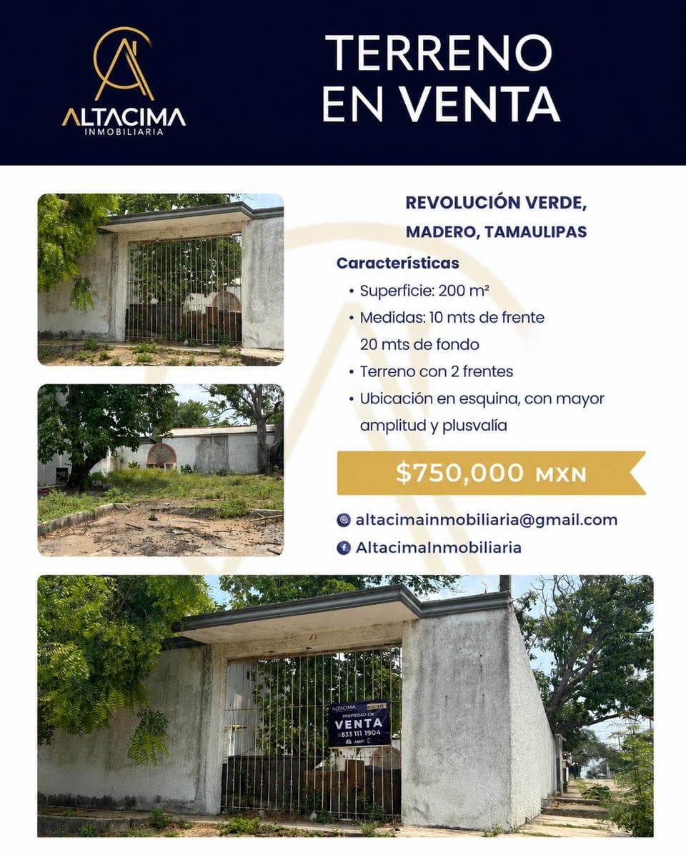 Lot in Revolución Verde
