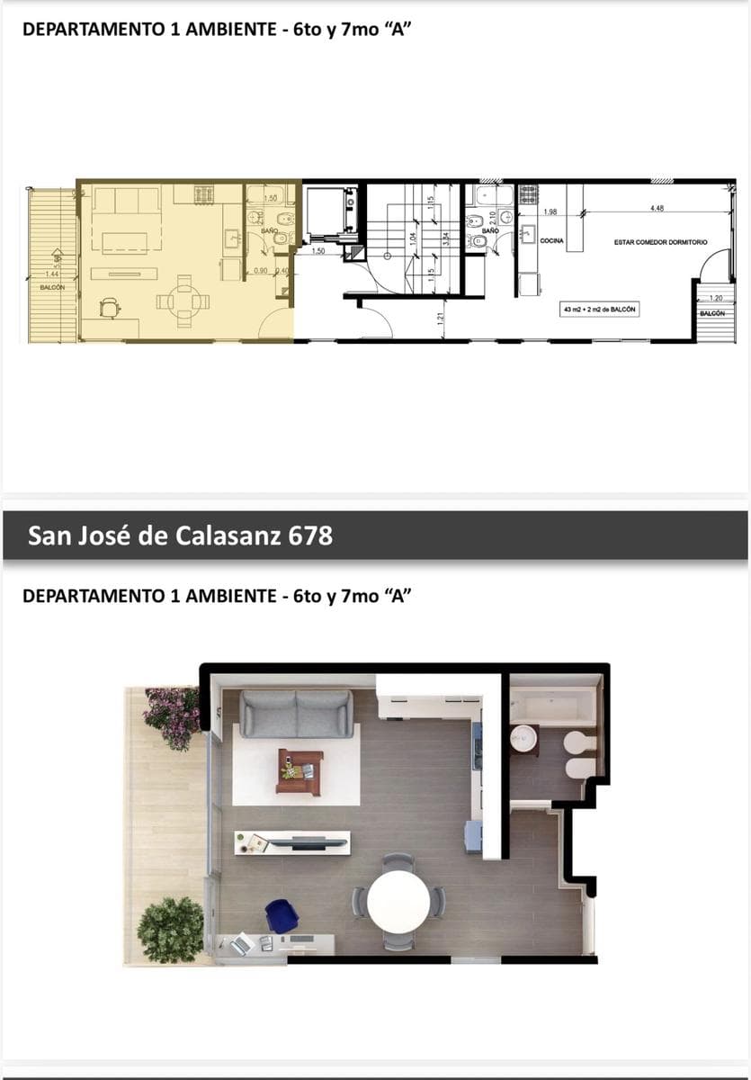 Brand-New Studio Apartment for Sale in Caballito Sur