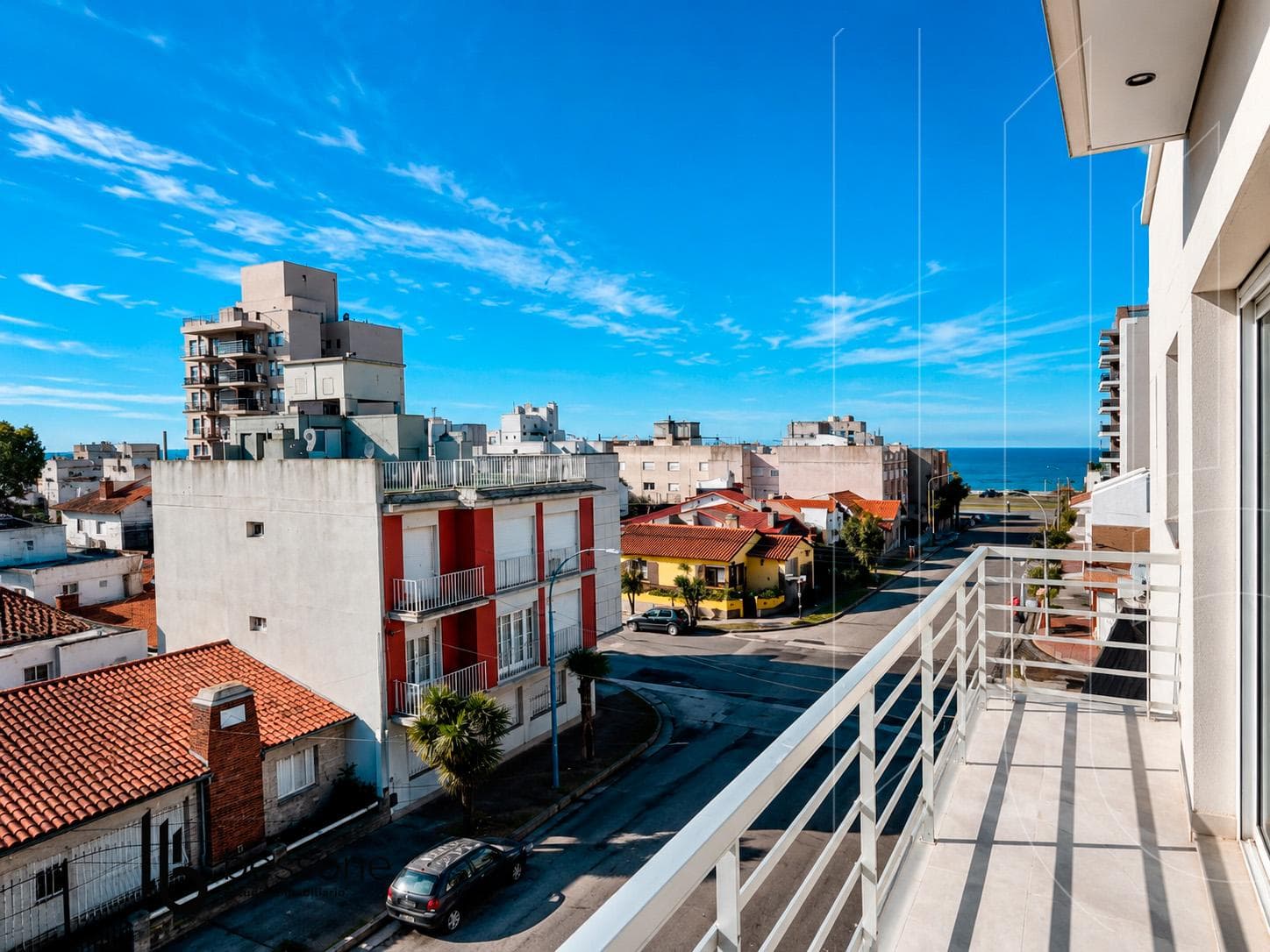3-Room Apartment with Balcony, Ocean View, Double Garage, La Perla—Brand New
