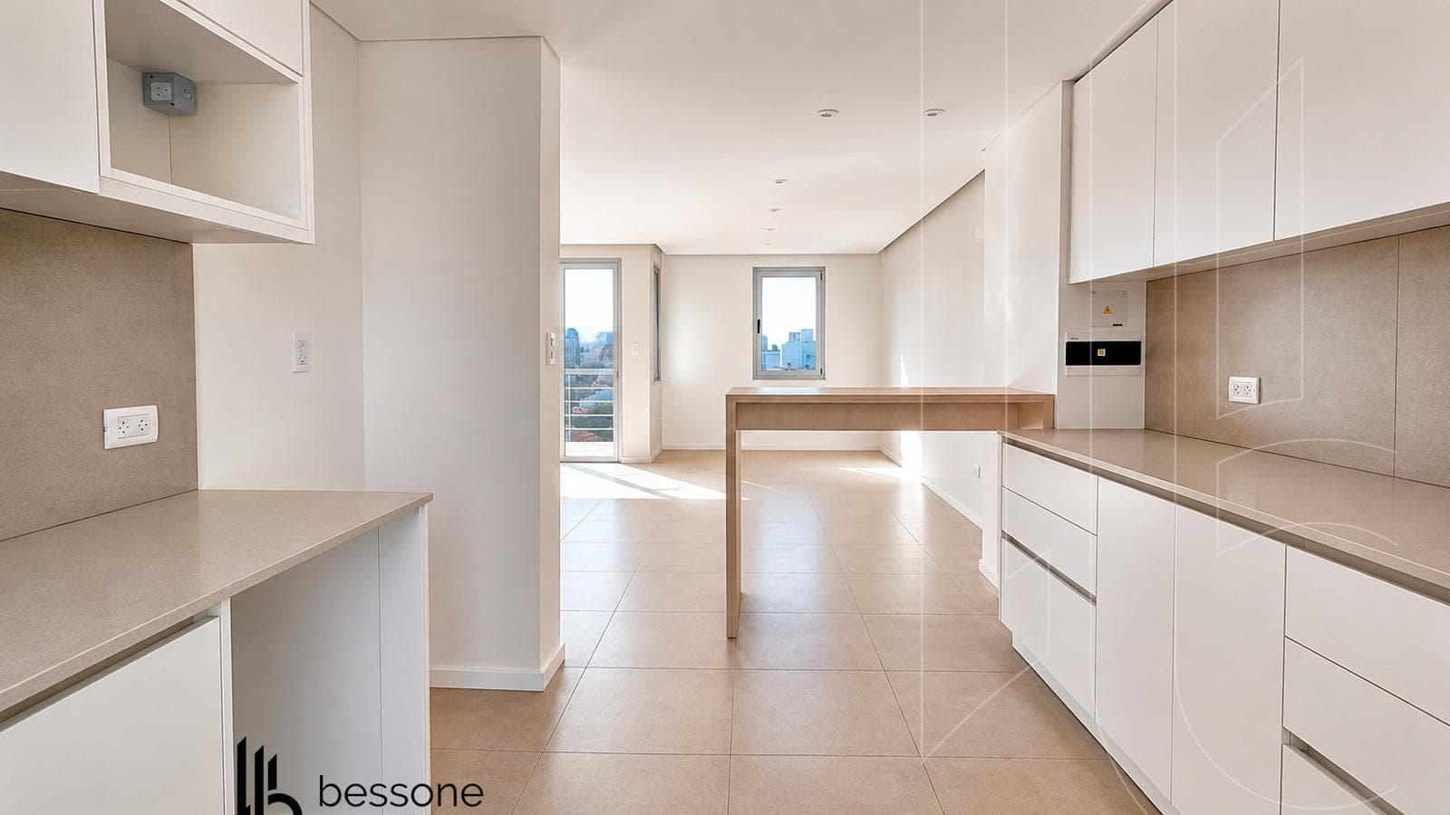 3-Room Apartment with Balcony, Ocean View, Double Garage, La Perla—Brand New