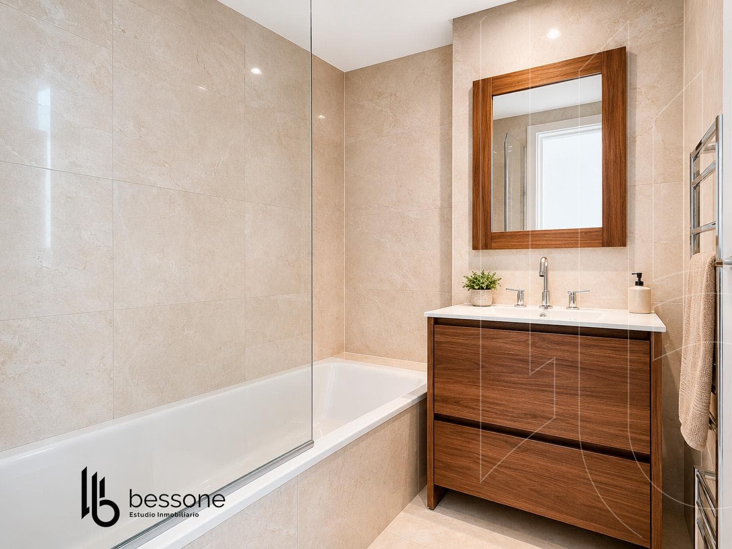 3-Room Apartment with Balcony, Ocean View, Double Garage, La Perla—Brand New