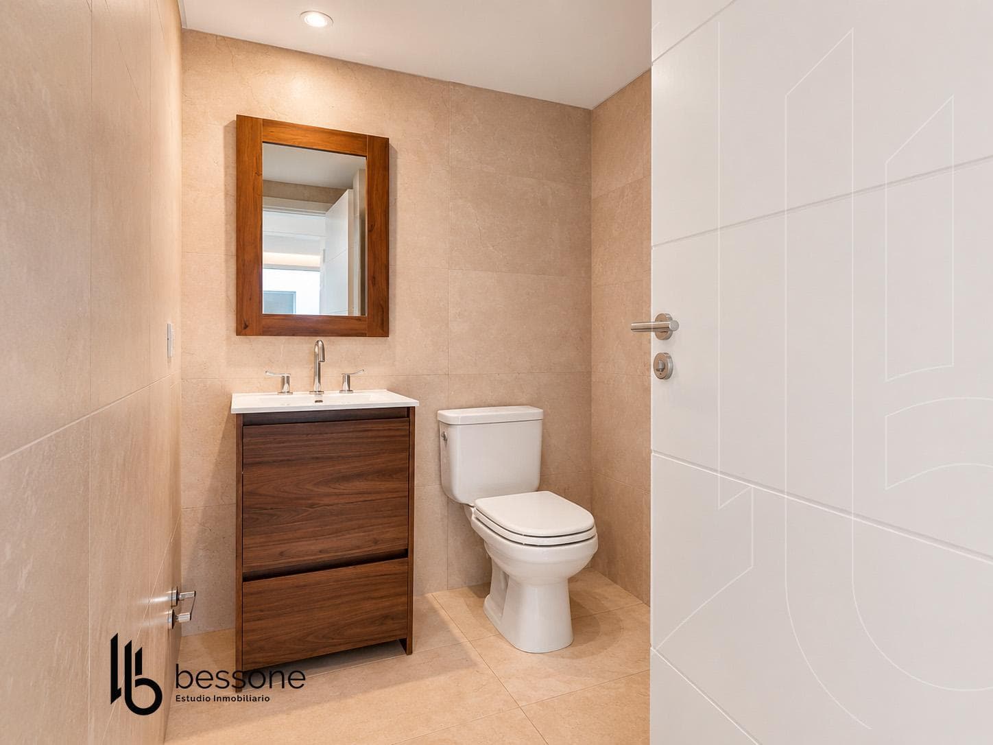 3-Room Apartment with Balcony, Ocean View, Double Garage, La Perla—Brand New