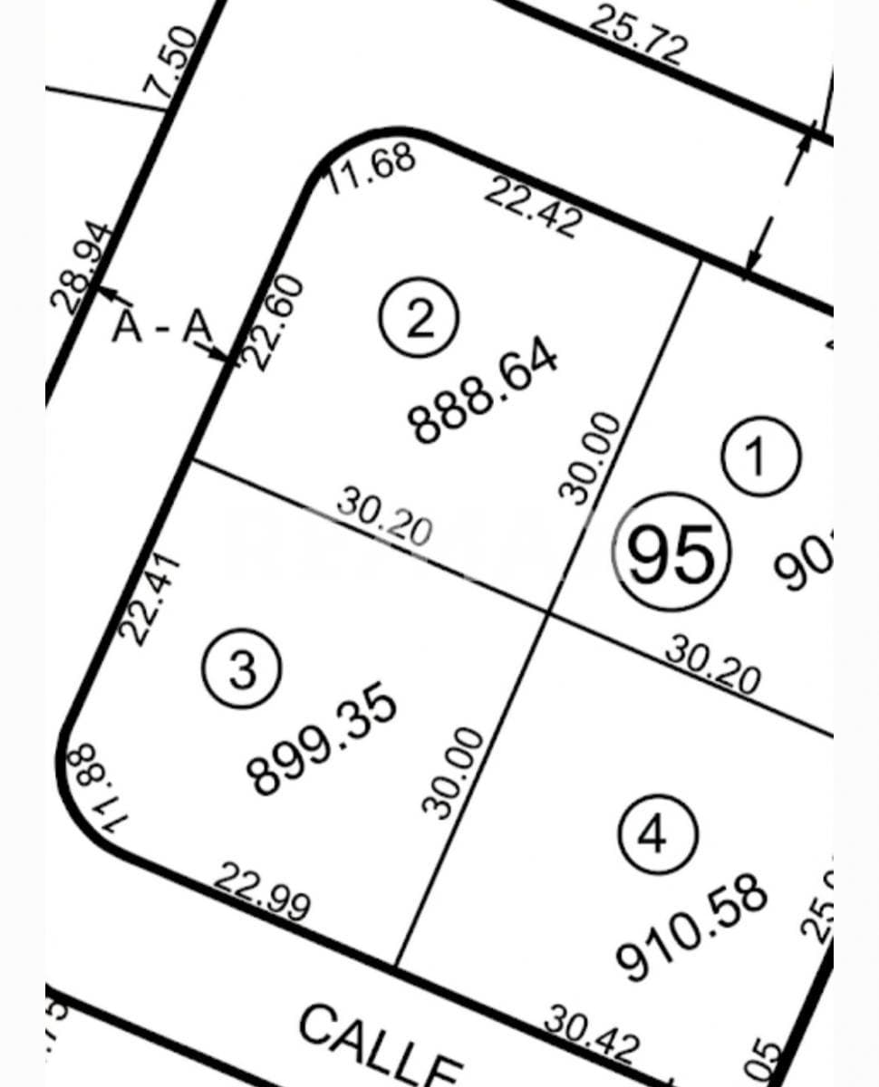 Land for Sale in the Lomas de Cocoyoc Subdivision