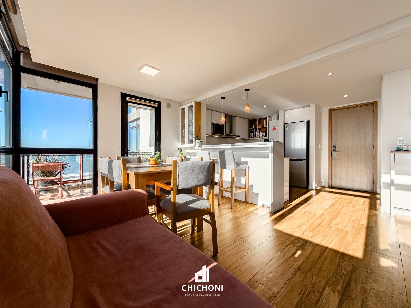 For Sale - 2-Room Apartment - Unobstructed Ocean View - Parking Space and Storage Room - Constitución Area