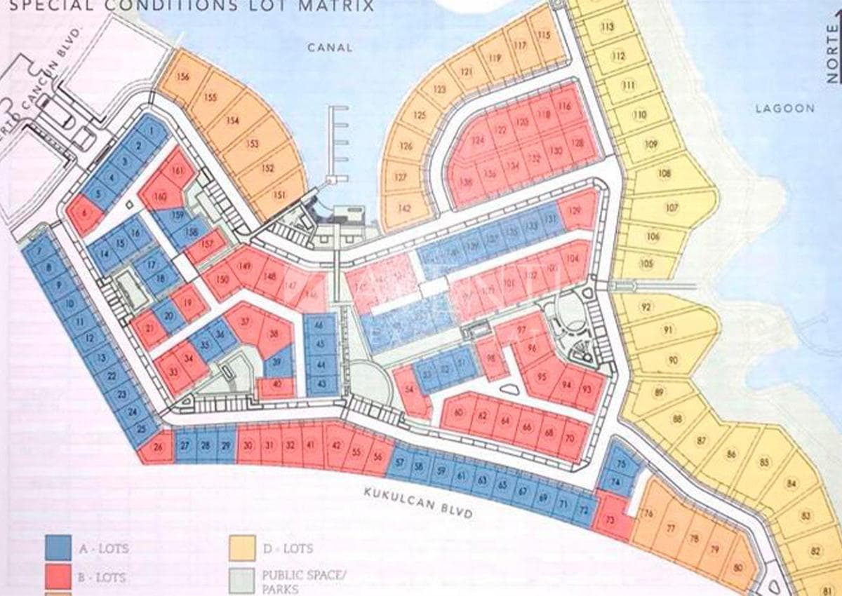 Land for Sale, Laguna I Residential Development, Cancún.