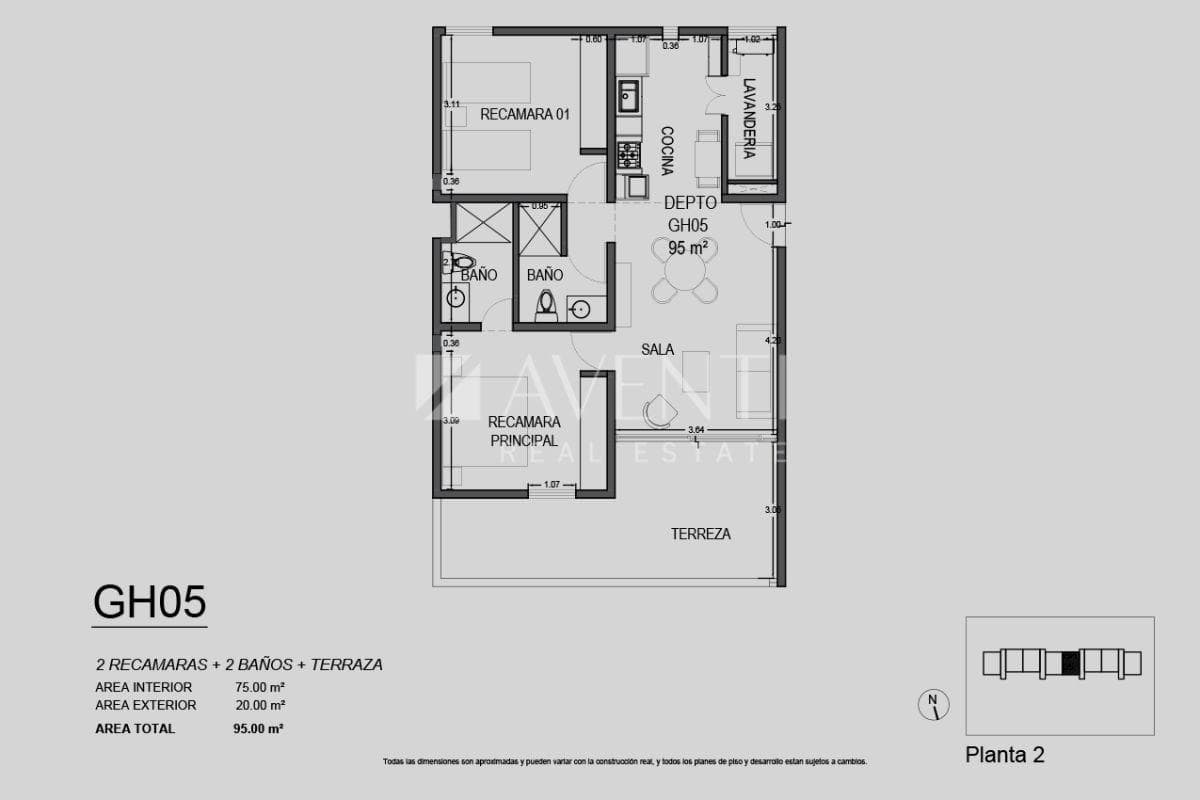 Apartment in Ximena, Huayacán Centro, Cancún