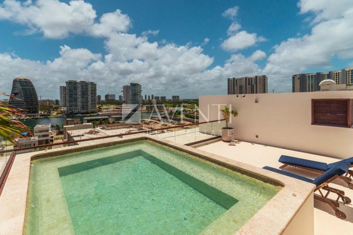 Apartment for Rent, Punta del Mar, Puerto Cancún, Cancún