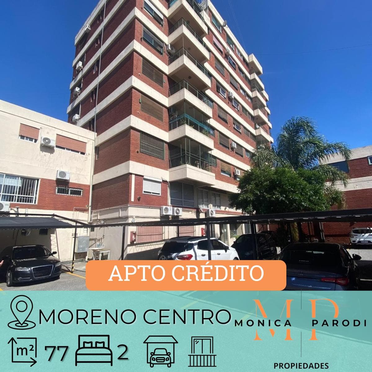 2-ROOM APARTMENT WITH GARAGE FOR SALE IN THE LA PALMERA COMPLEX - MORENO