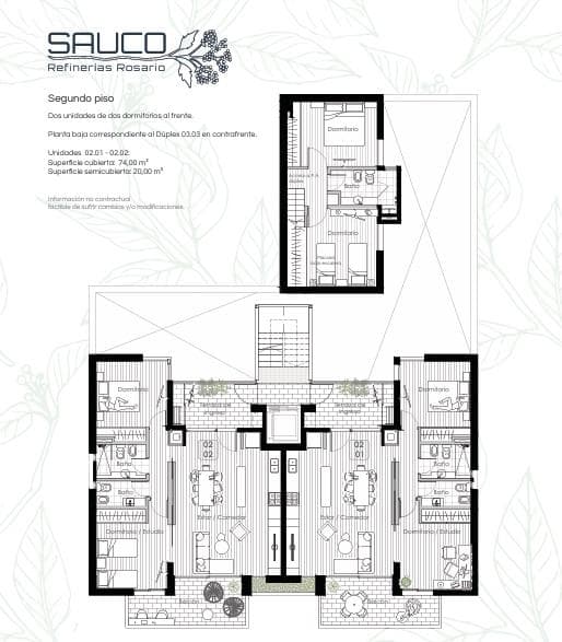 Departamento en venta 2 dormitorios - Refinerías, Rosario