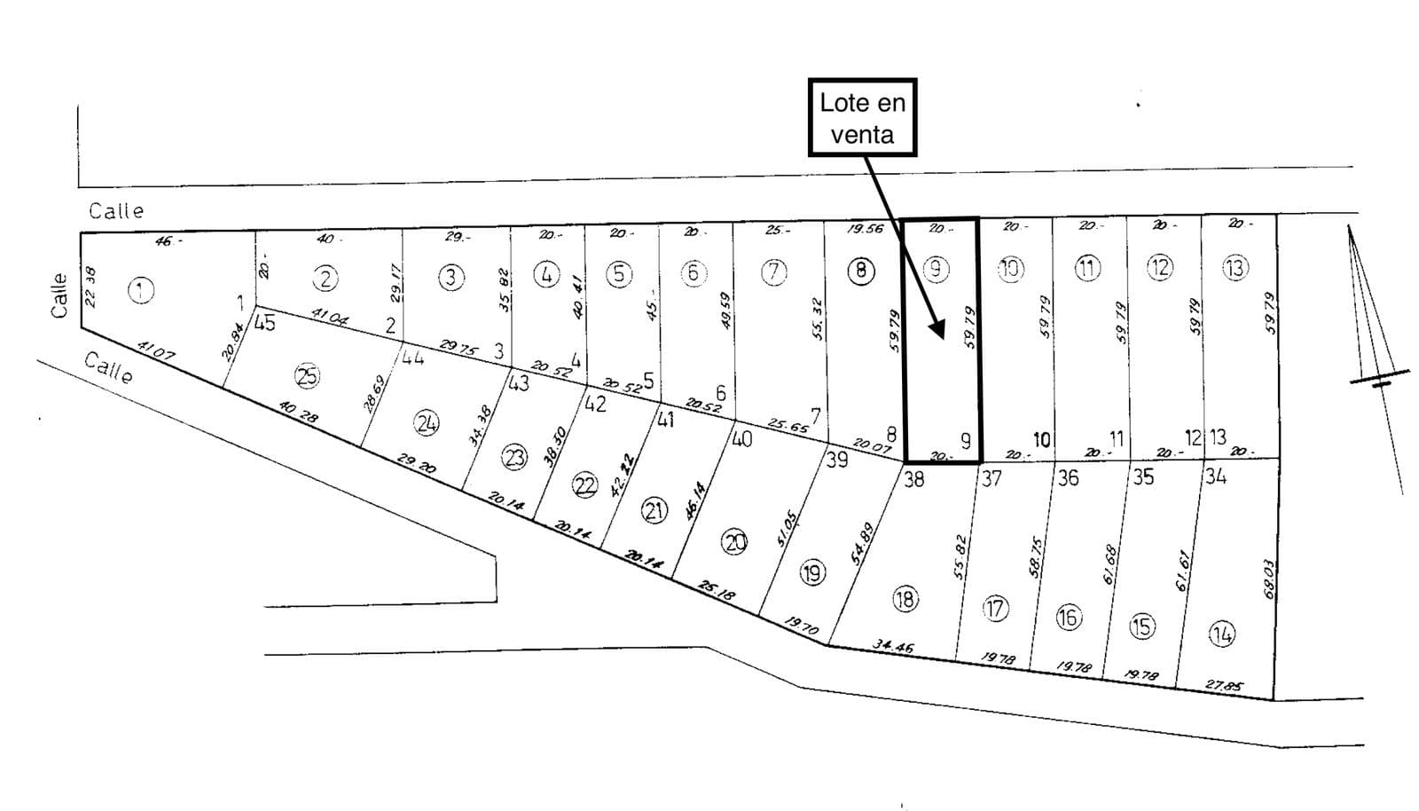 Land for Sale in the Parque Faldeo Neighborhood