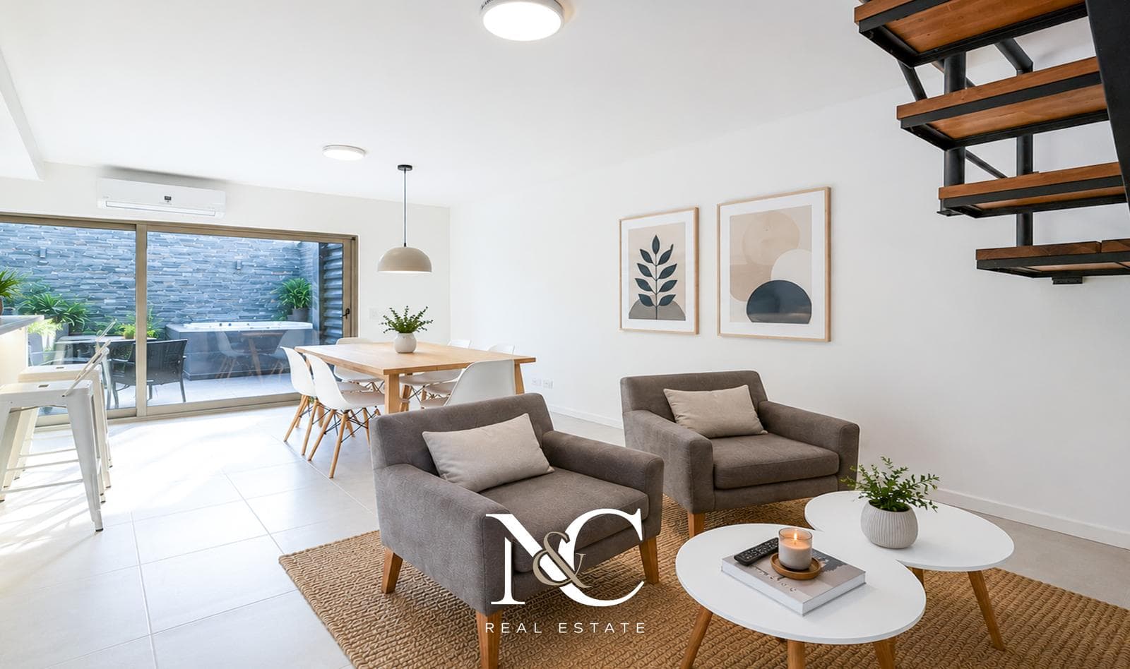 Departamento en venta en Pinamar 3 amb con patio y parrilla