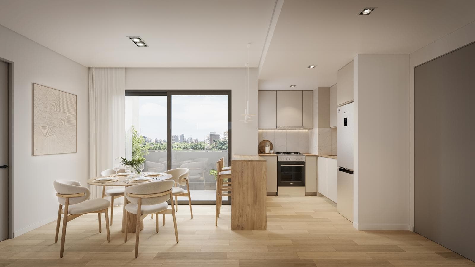 2-ROOM APARTMENT FOR SALE WITH BALCONY (UNDER CONSTRUCTION) IN NÚÑEZ