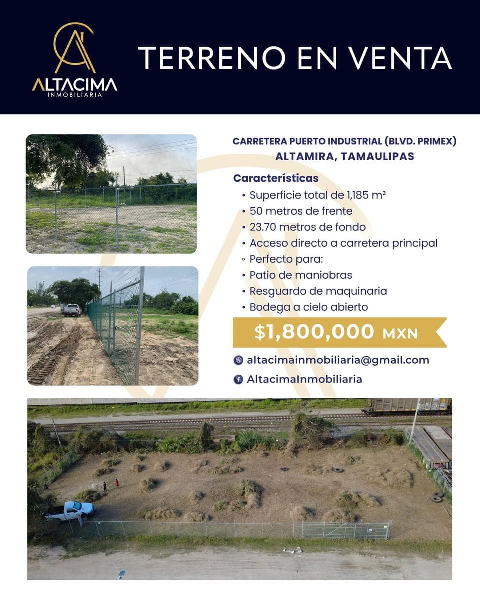 Land in the Altamira Industrial Park