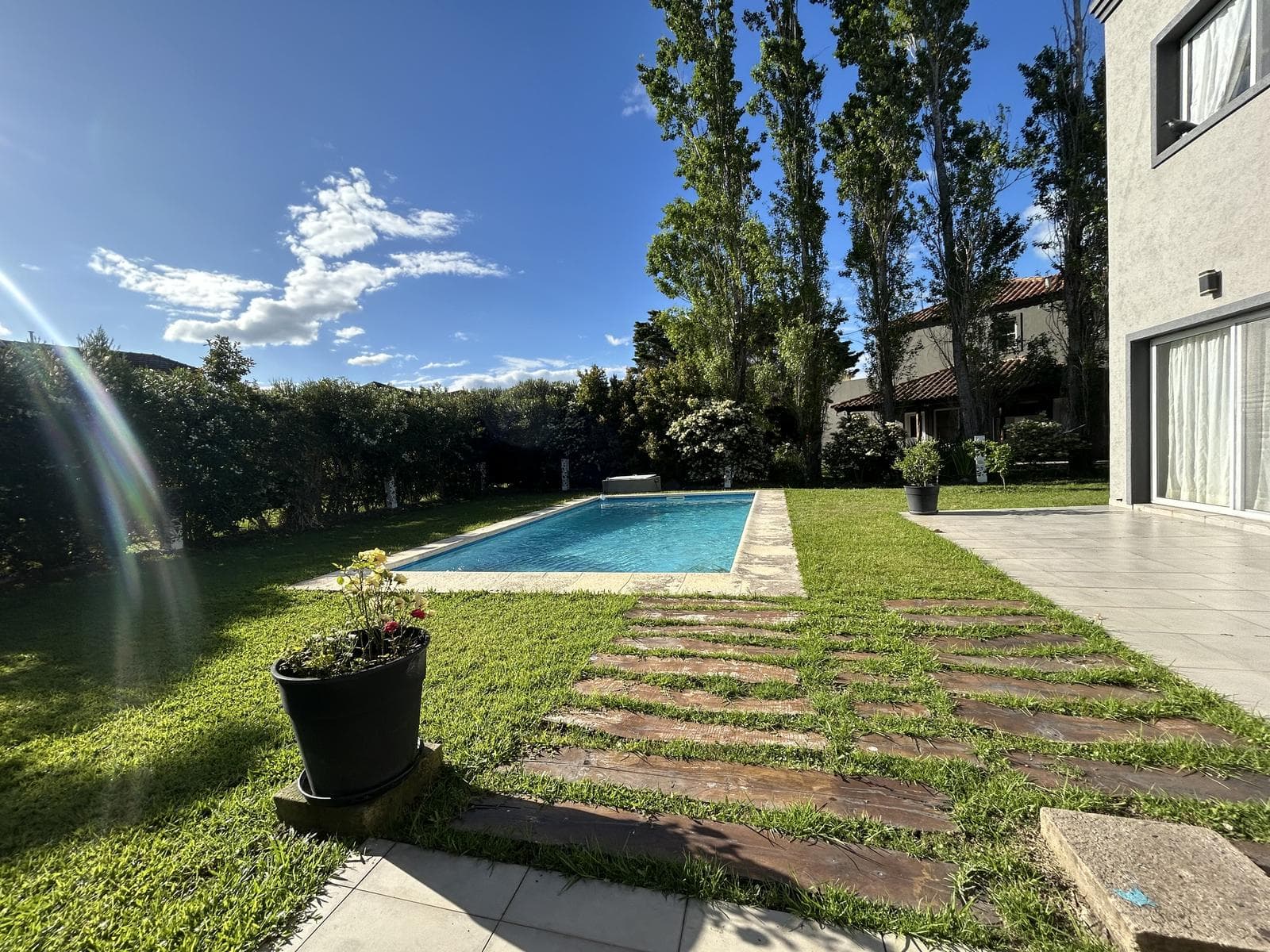 House on a large lot set back from the street on a cul-de-sac, with plenty of privacy!